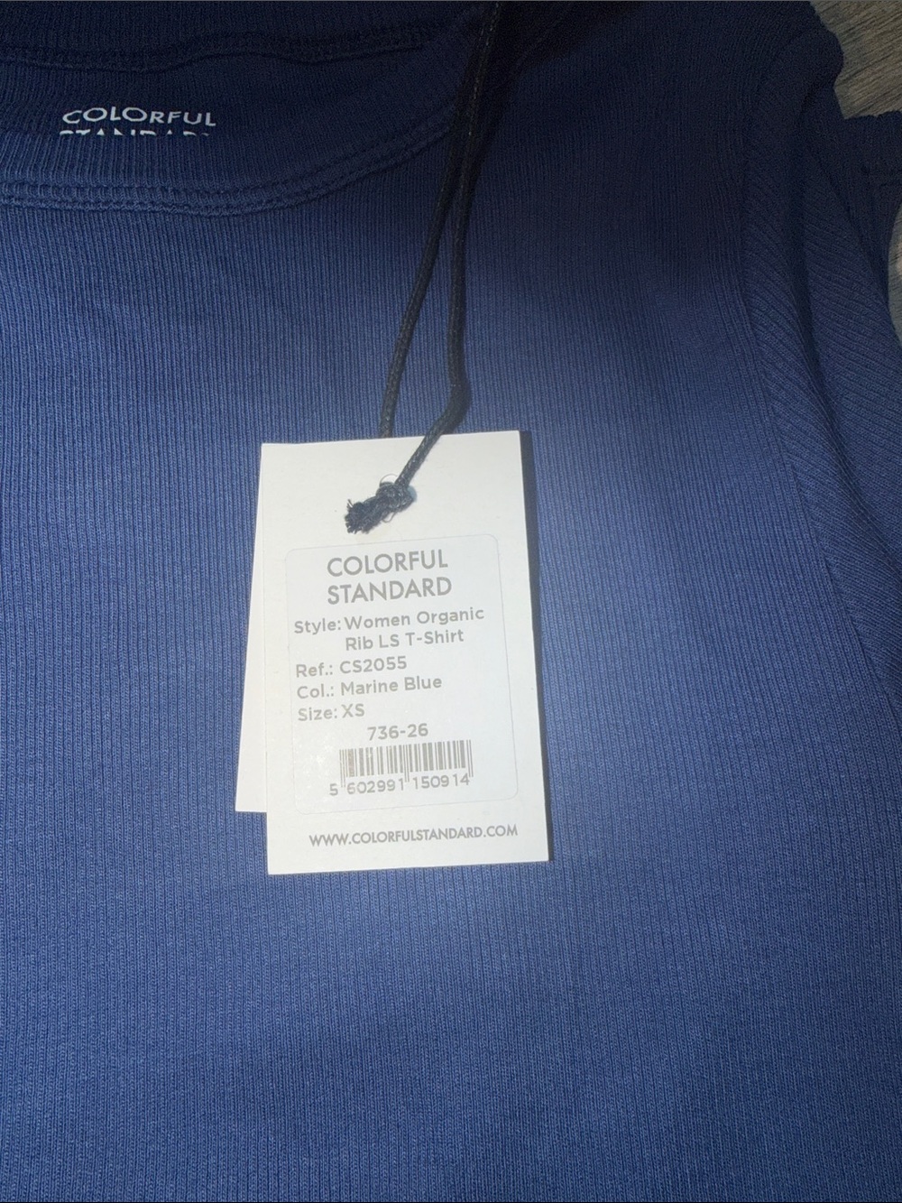 Color Standard Ribbed Long Sleeve - Picture 5 of 6